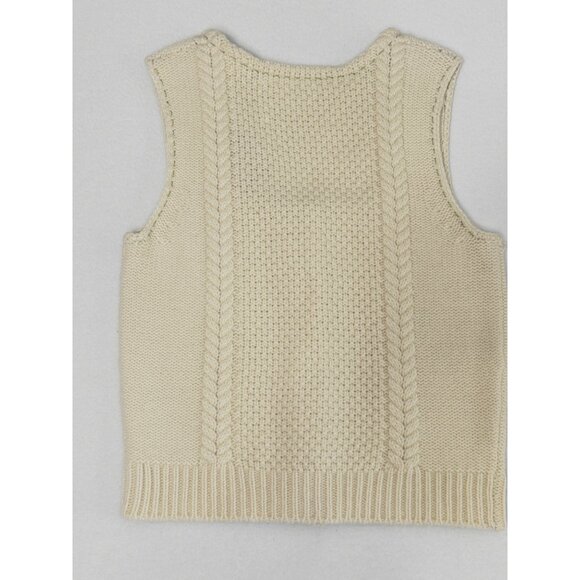 Anthropologie Field Flower Lambswool Sweater Vest Cardigan - Picture 2 of 8